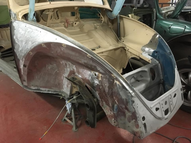 Drivers front quarter repairs finished