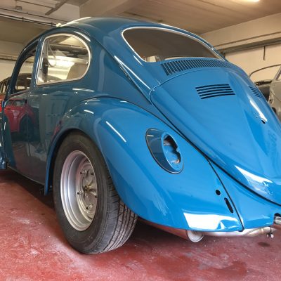 1966 sea blue sunroof beetle restoration